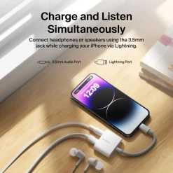 Fashion 3.5 mm Audio + Charge RockStar Audio Charge Adapters