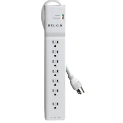 Outlet 7 Outlet Home/Office Surge Protector 6' cord Surge Protectors & Power Strips