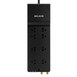 Outlet 8 Outlet Home/Office Surge Protector with coxial protection Surge Protectors & Power Strips