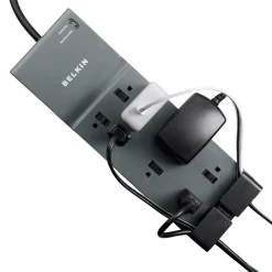 New 8 Outlet Home/Office Surge Protector with telephone protection Surge Protectors & Power Strips