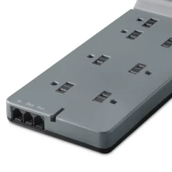 New 8 Outlet Home/Office Surge Protector with telephone protection Surge Protectors & Power Strips
