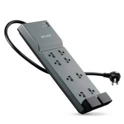 New 8 Outlet Home/Office Surge Protector with telephone protection Surge Protectors & Power Strips