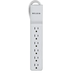 Fashion 6 Outlet Home/Office Surge Protector rotating plug 8' cord Surge Protectors & Power Strips