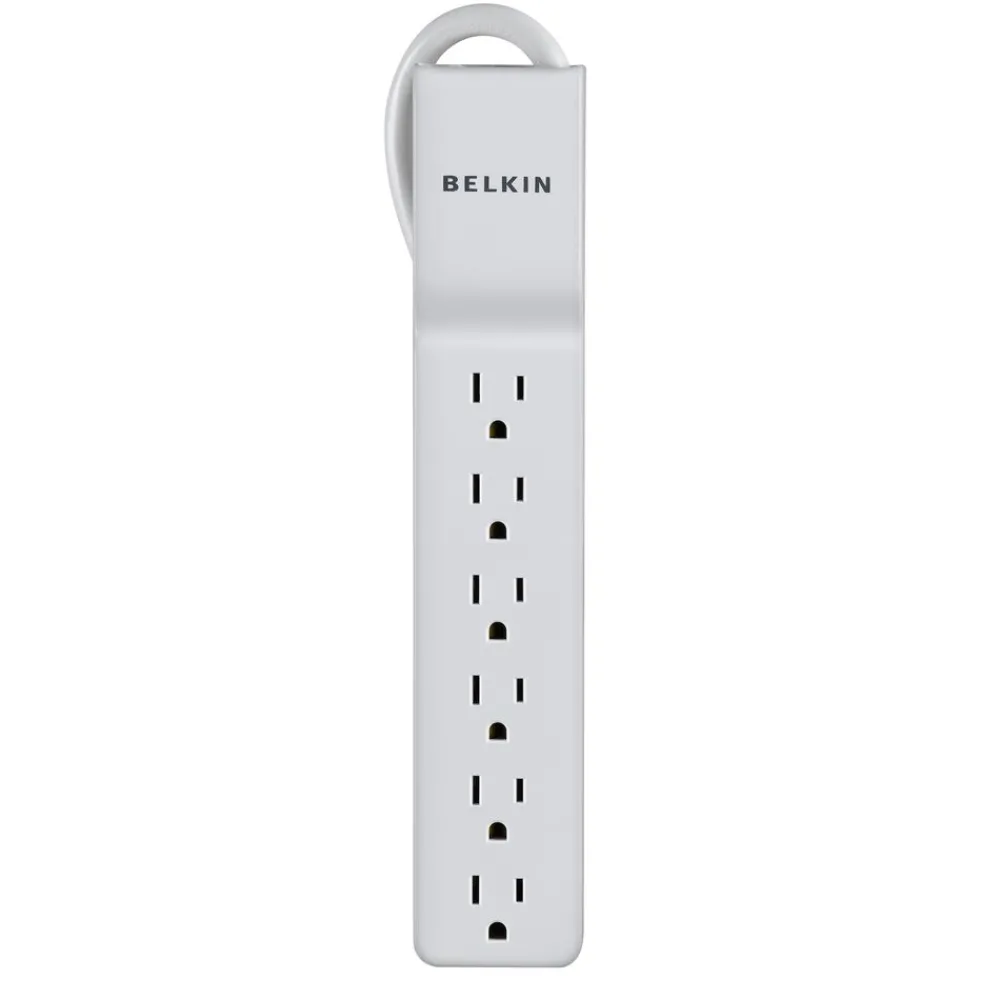 Fashion 6 Outlet Home/Office Surge Protector rotating plug 8' cord Surge Protectors & Power Strips