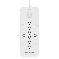 Clearance 12 Outlet Surge Protector + USB-C and USB-A ports Surge Protectors & Power Strips
