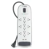 Fashion 12 Outlet Surge Protector with USB Charging Surge Protectors & Power Strips