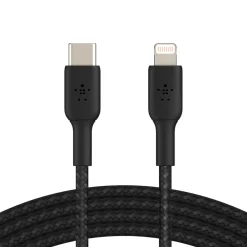 Discount Braided USB-C to Lightning Cable (1m / 3.3ft, Black) Charging Cables