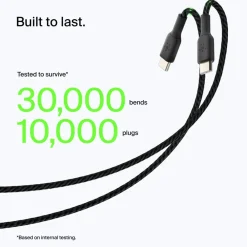 Online Braided USB-C to USB-A Cable (1m / 3.3ft, Black) Charging Cables|Usb-C Cables