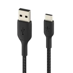 Online Braided USB-C to USB-A Cable (1m / 3.3ft, Black) Charging Cables|Usb-C Cables