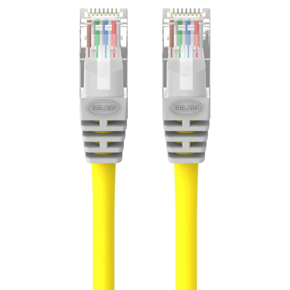 Hot CAT5e Crossover Patch Cable Yellow 06 Computer Cables