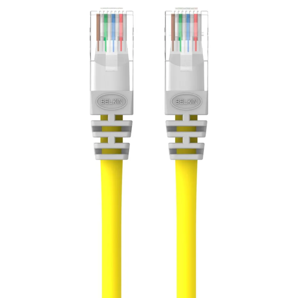 Hot CAT5e Crossover Patch Cable Yellow 06 Computer Cables