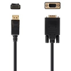 Hot DisplayPort to VGA Cable, M/M, 1080P Audio / Video Cables