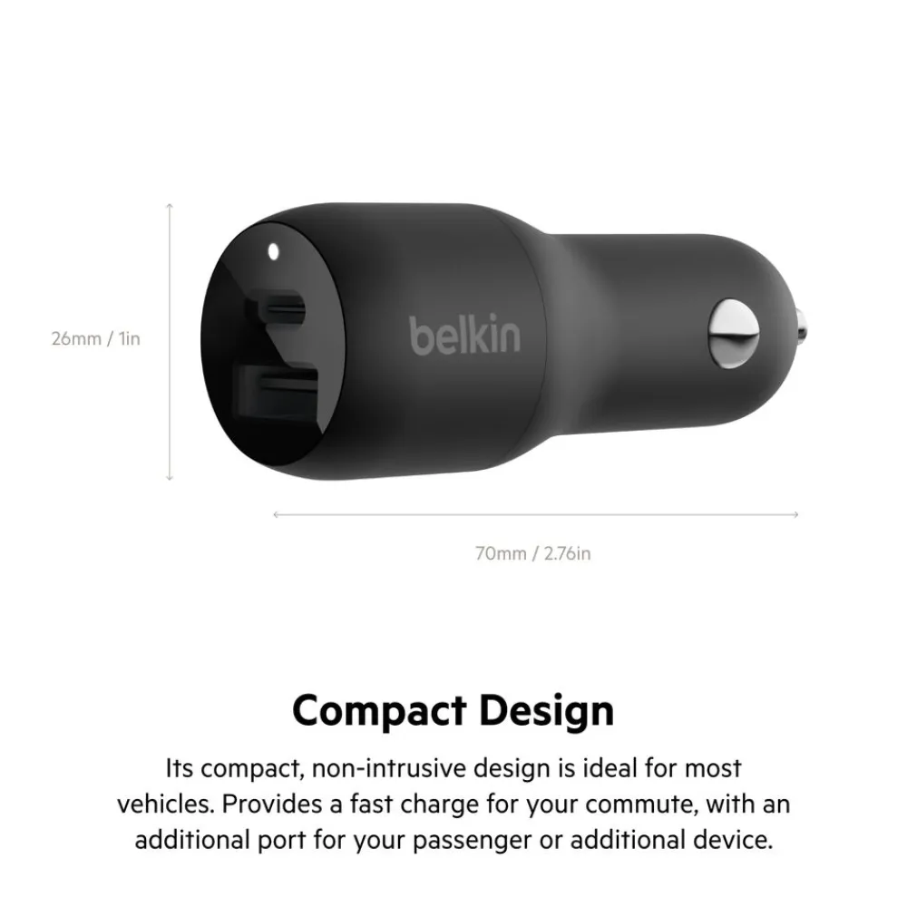 Fashion Dual Car Charger with PPS 37W Car Chargers