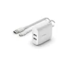 New Dual USB-A Wall Charger 24W + USB-A to USB-C cable Usb-C Chargers