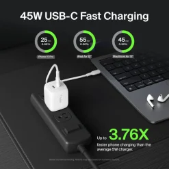 Sale Dual USB-C GaN Wall Charger with PPS 45W Gan Chargers|Usb-C Chargers