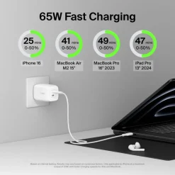 Best Dual USB-C GaN Wall Charger with PPS 65W + USB-C to USB-C Cable Gan Chargers|Usb-C Chargers