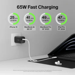Discount Dual USB-C GaN Wall Charger with PPS 65W Gan Chargers|Usb-C Chargers