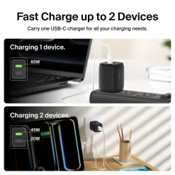 Discount Dual USB-C GaN Wall Charger with PPS 65W Gan Chargers|Usb-C Chargers