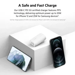 Fashion Dual Wall Charger with PPS + USB-C Cable with Lightning Connector Usb-C Chargers