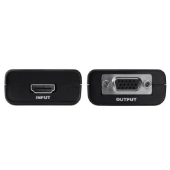 New HDMI to VGA + 3.5mm Audio Adapter Video Converter - Black Hdmi Adapters|Audio Video Adapters