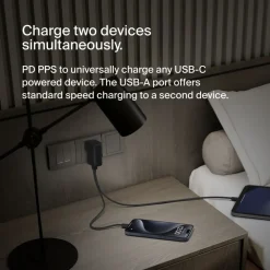 Outlet Hybrid Wall Charger 25W + Power Bank 5K Usb-C Chargers|Power Banks