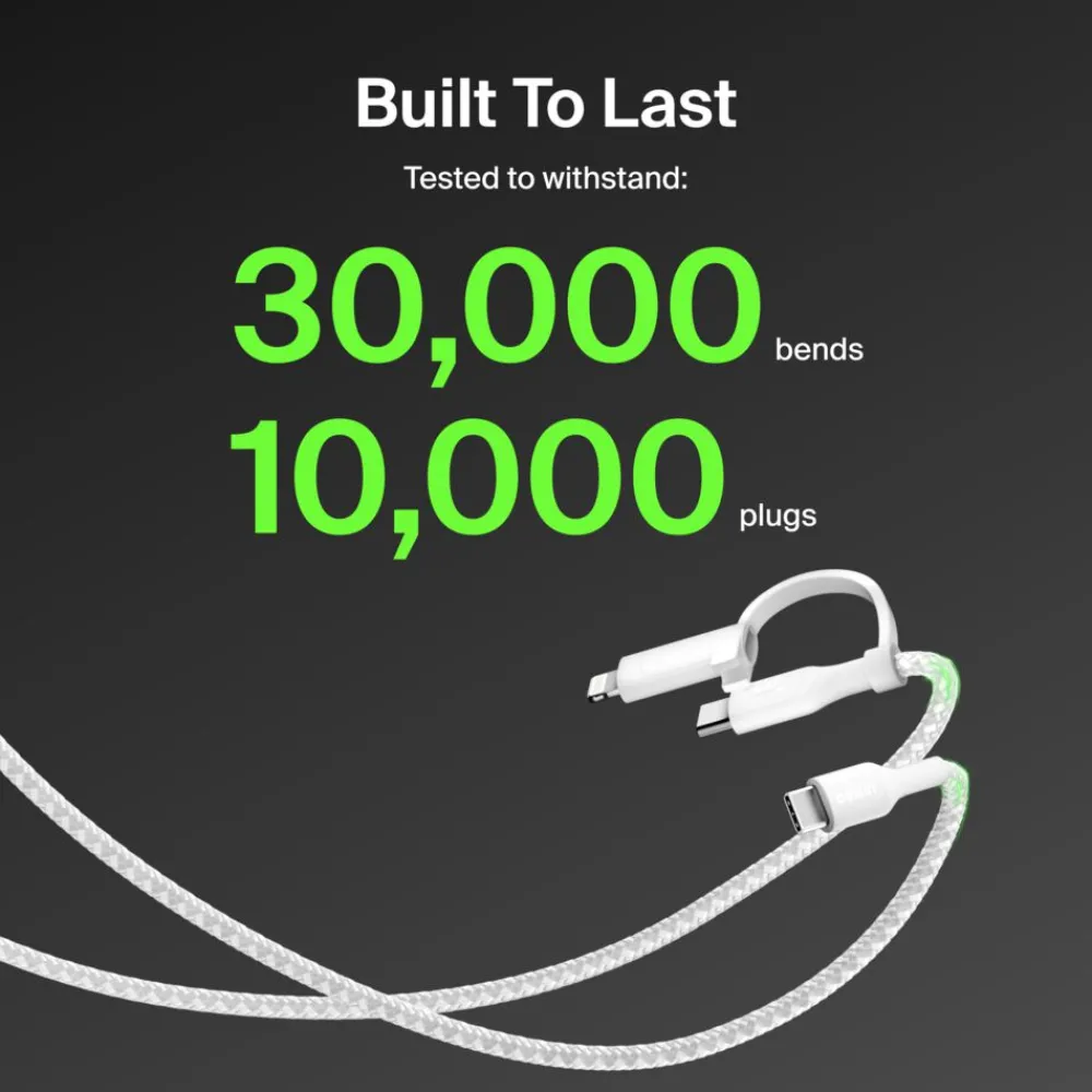 New 2-in-1 Cable with USB-C and Lightning Connector Charging Cables|Usb-C Cables