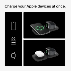 Clearance 2-in-1 Magnetic Charging Travel Pad with Qi2 15W Wireless Charging Pads