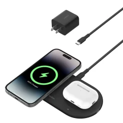 Online 2-in-1 Magnetic Wireless Charging Pad with Qi2 15W Wireless Charging Pads