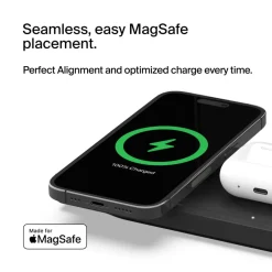 Fashion 3-in-1 Wireless Charging Pad with Official MagSafe Charging 15W Apple Watch Chargers|Wireless Charging Pads