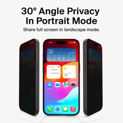 New InvisiGlass Privacy Treated Screen Protector for iPhone 16 Pro Screen Protectors For Iphone