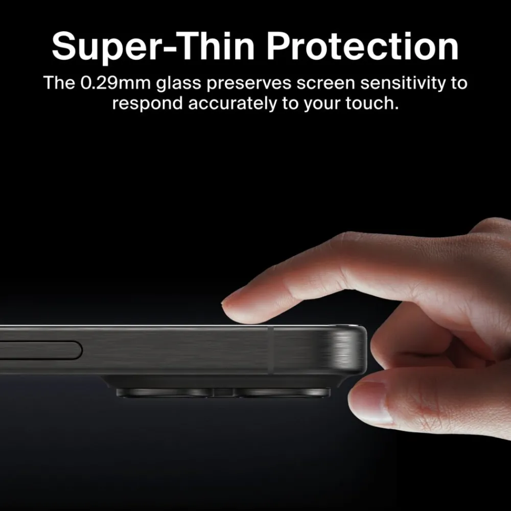 New InvisiGlass Privacy Treated Screen Protector for iPhone 16 Pro Screen Protectors For Iphone