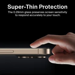 Online InvisiGlass Treated Screen Protector for iPhone 16 Pro Screen Protectors For Iphone