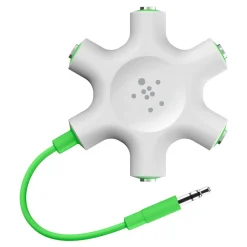Hot 5-Jack 3.5 mm Audio Headphone Splitter Audio / Video Cables