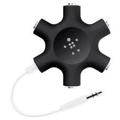 Hot 5-Jack 3.5 mm Audio Headphone Splitter Audio / Video Cables