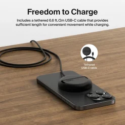 New Magnetic Wireless Charging Pad with Qi2 15W, Black Wireless Charging Pads|Wireless Charging Stands