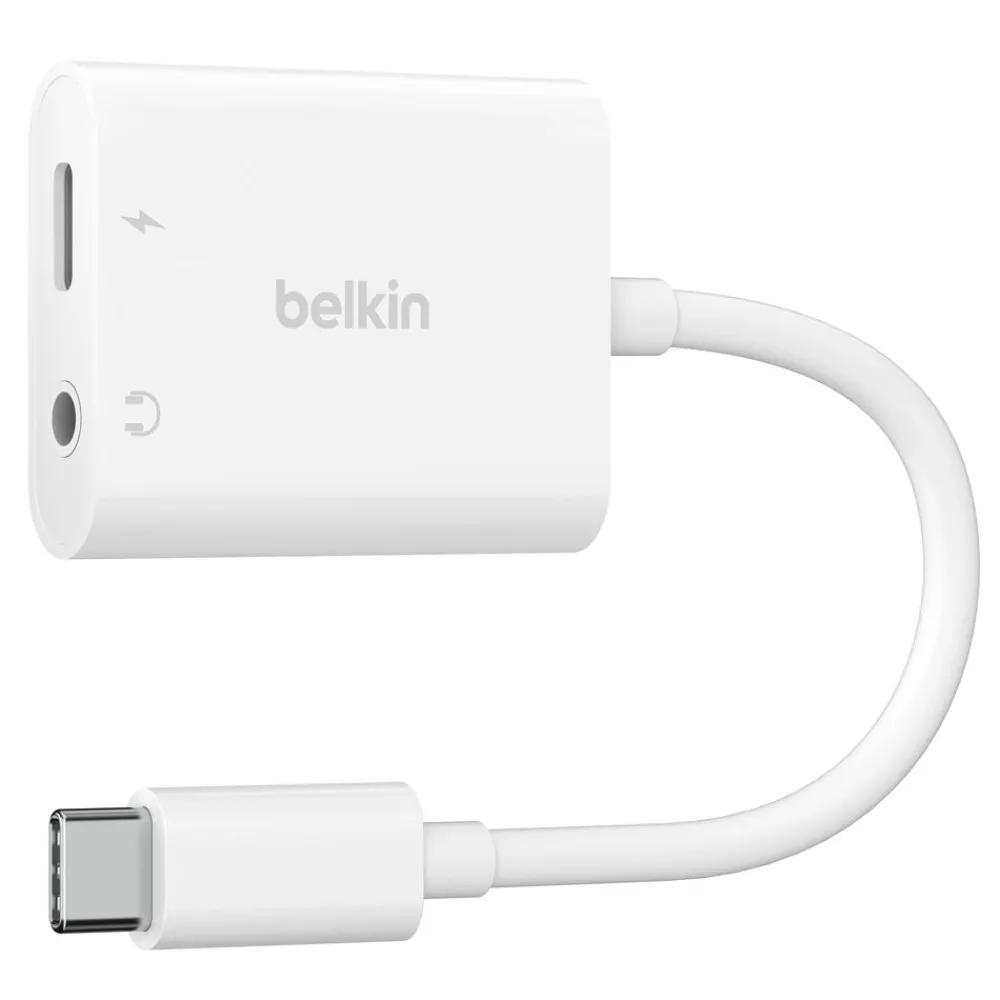 Outlet 3.5mm Audio + USB-C Charge Adapter Audio Charge Adapters