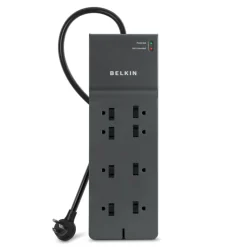 Outlet 8-Outlet Commercial Surge Protector 8' Cord Surge Protectors & Power Strips