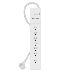 Hot 7-Outlet Commercial Surge Protector 7' Cord Surge Protectors & Power Strips