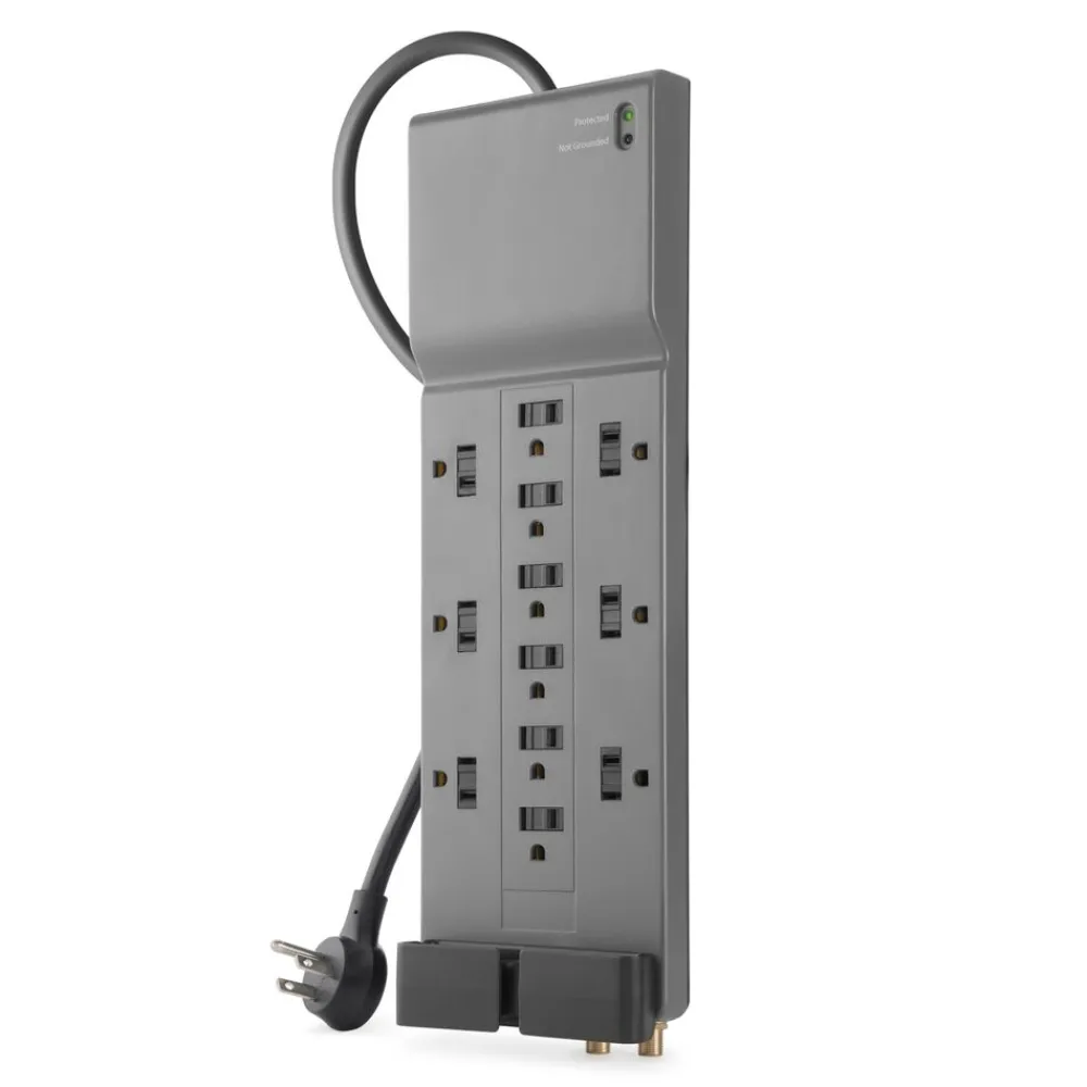 Online 12-Outlet Home/Office Surge Protector with 8-foot cord Surge Protectors & Power Strips
