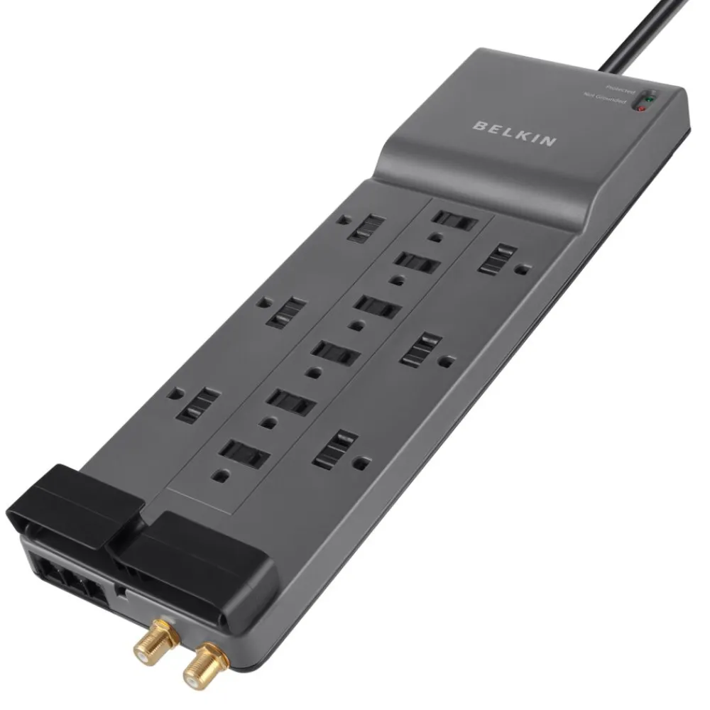 Online 12-Outlet Home/Office Surge Protector with 8-foot cord Surge Protectors & Power Strips