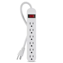 New 6-Outlet Power Strip Surge Protectors & Power Strips