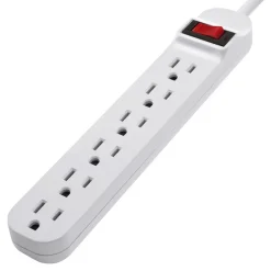 New 6-Outlet Power Strip Surge Protectors & Power Strips