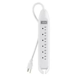 Best 6-Outlet Power Strip with 4ft Cord Surge Protectors & Power Strips