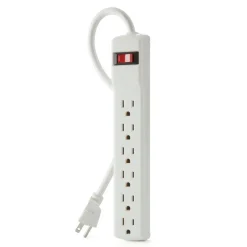 Discount 6-Outlet Surge Protector with 2 ft. Cord (2-Pack) Surge Protectors & Power Strips