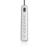 Outlet 7-outlet Surge Protector with 12 ft Power Cord with Telephone Protection Surge Protectors & Power Strips