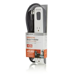 Fashion 6-outlet Surge Protector with 4ft Power Cord Surge Protectors & Power Strips