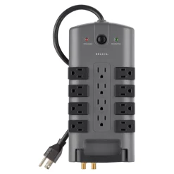 Fashion PivotPlug 12-Outlet Surge Protector, 8 ft. Cord Surge Protectors & Power Strips