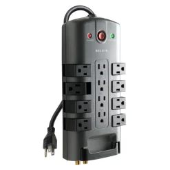 Fashion PivotPlug 12-Outlet Surge Protector, 8 ft. Cord Surge Protectors & Power Strips
