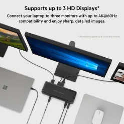 Online 14-Port USB-C Docking Station, 65W Laptop Docking Stations