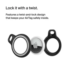 New Reflective Secure Holder with Key Ring for Apple AirTag Airtag Accessories